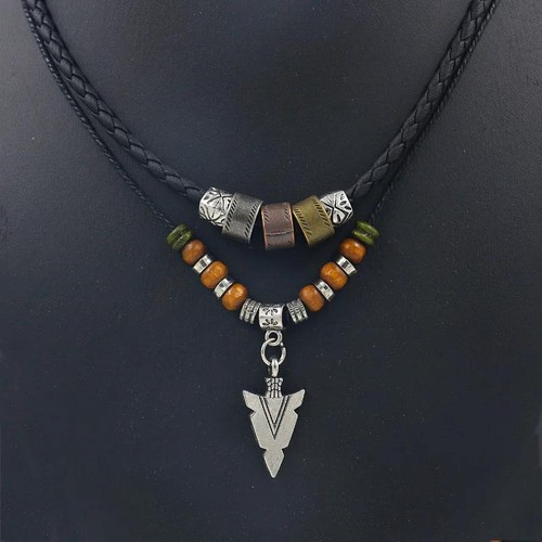 Collana strati pelle - collana, in