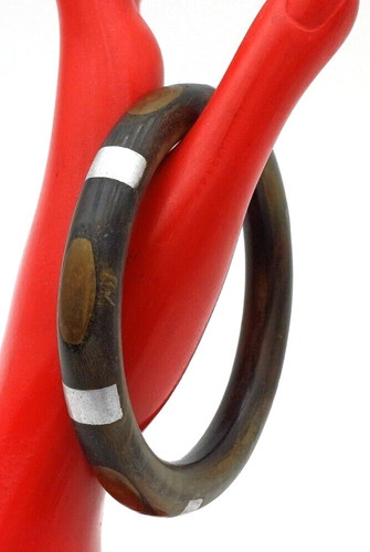 Bracciale etnico legno con - -,