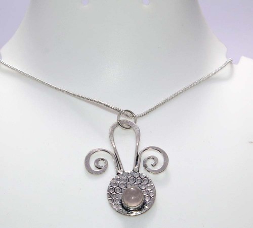 Collana quarzo rosa decente - quarzo,