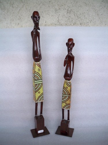 Set due statue - due, legno