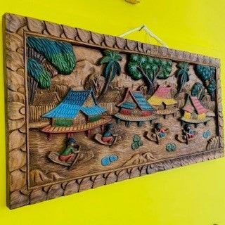 Paesaggio orientale pannello