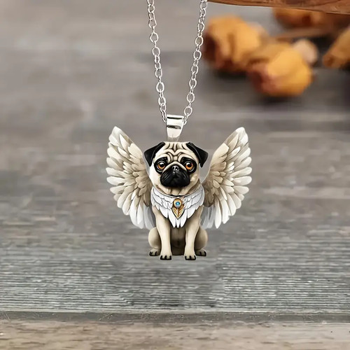 Collana angelo carlino - collana, cane