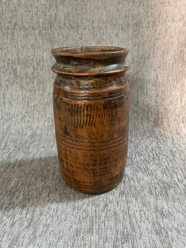 Vaso legno etnico vintage - in,