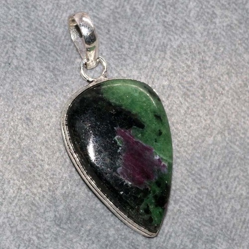 Ciondolo rubino zoisite - rubino, in