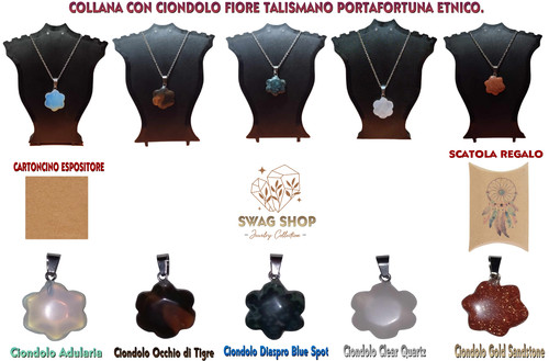 Collana con ciondolo - collana, natural