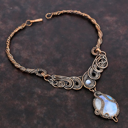 Collana catena avvolta - , filo