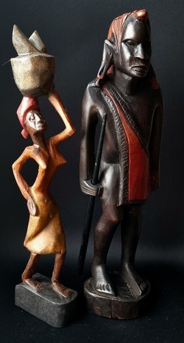 Statuette vintage etniche - statuette,