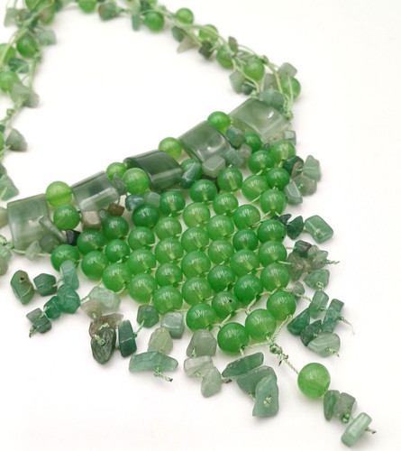 Agata verde collana stile - collana,