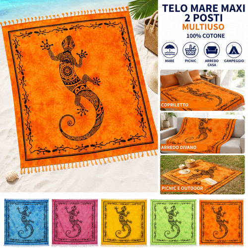 Telo mare maxi cotone - telo,